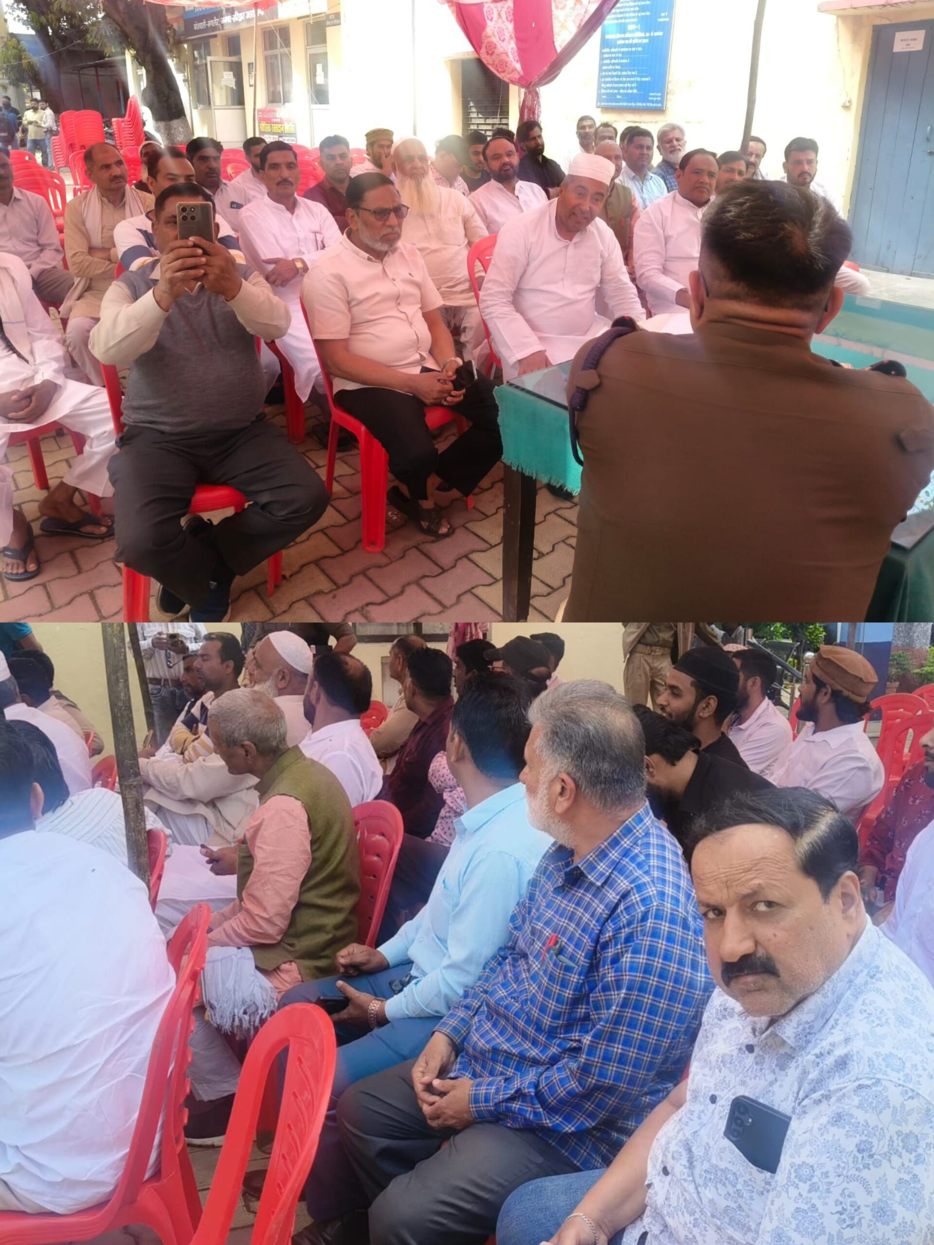 कोतवाली मंगलौरSSP हरिद्वार नवनीत सिंह के निर्देश पर आगामी ईद पर्व को भाईचारा व सौहार्दपूर्ण ढंग से मनाने के उद्देश्य से कोतवाली मंगलौर में शांति बैठक आयोजित